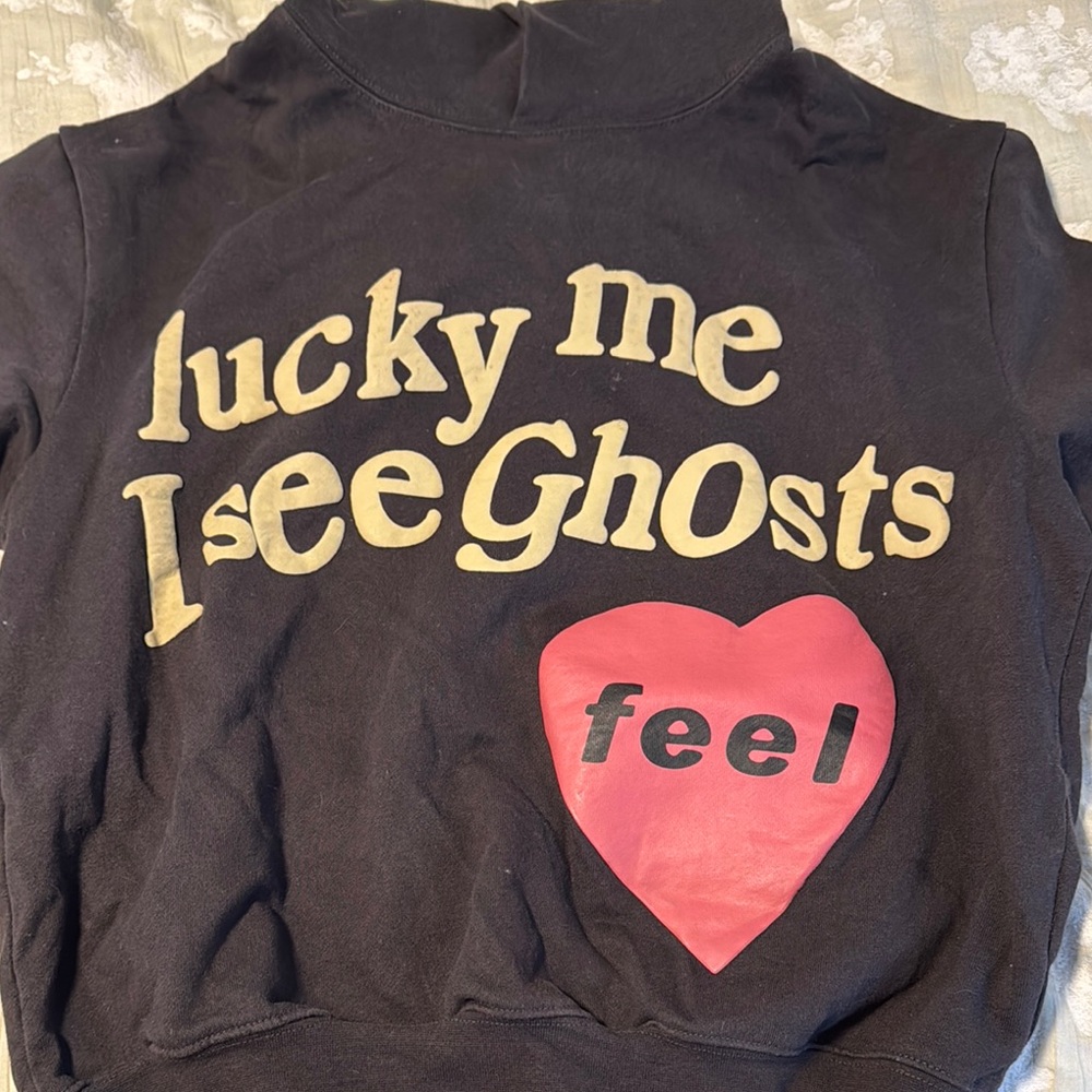 Kanye West Black Sweatshirt with Red Graphic